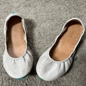 Tieks in the color Feather grey and size 10